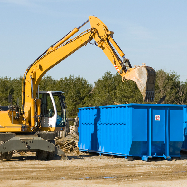 are there any restrictions on where a residential dumpster can be placed in Wimauma FL